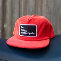 Limited Edition "Go ride a motorcycle" Orange Corduroy Hat