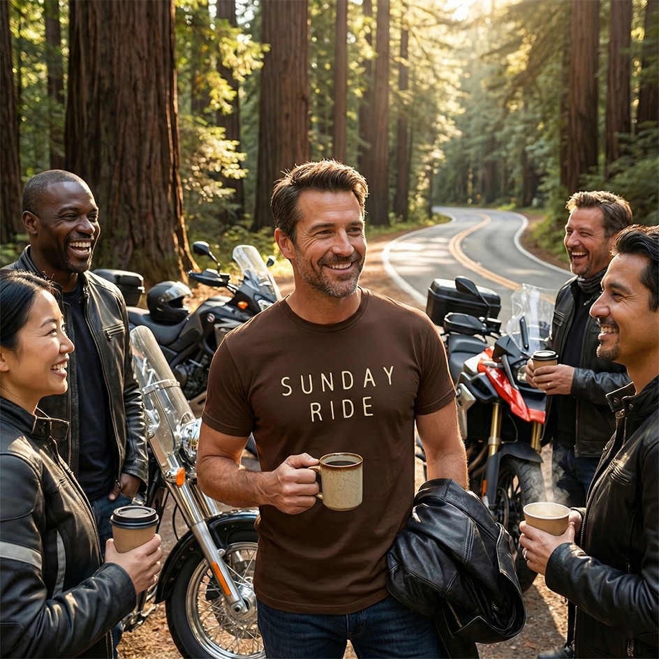 Sunday Ride Cream T-Shirt