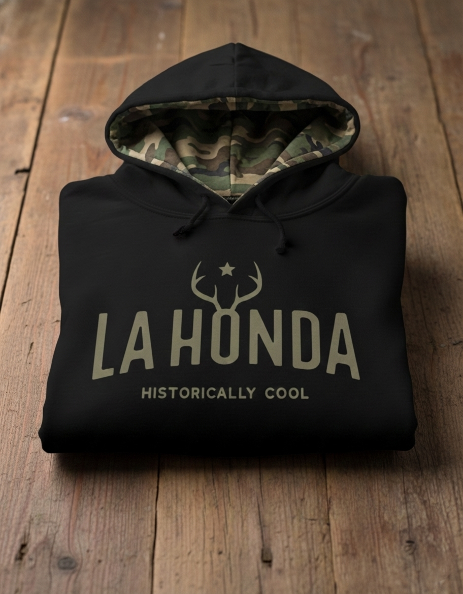 La Honda Camo-Lined Hoodie