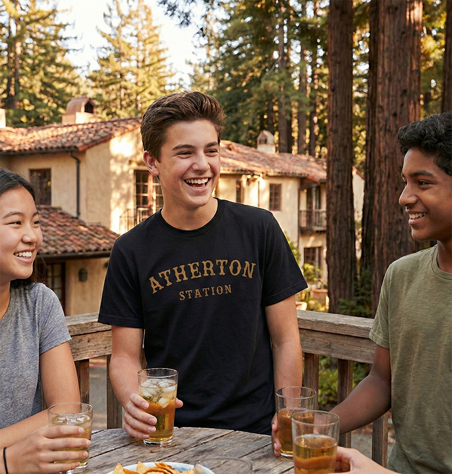 Atherton Station Gold School T-Shirt
