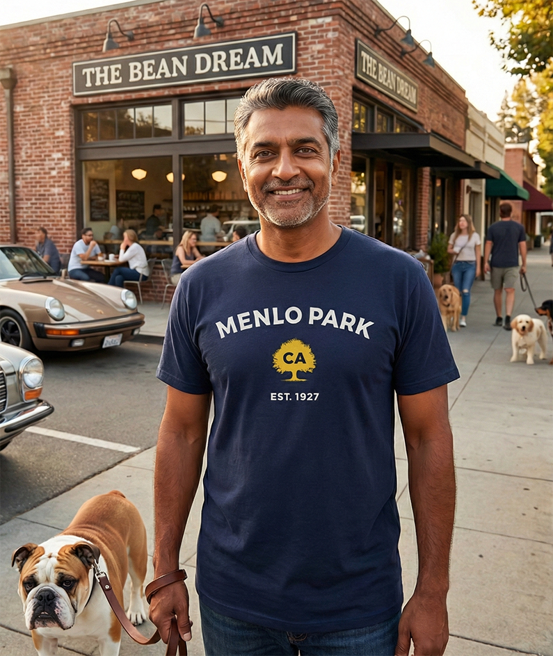 Menlo Park CA Gold Oak T-Shirt