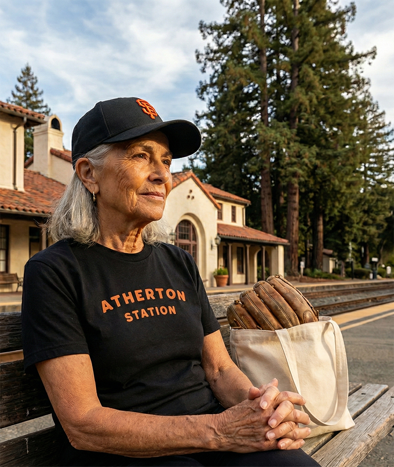 Atherton Station Orange Block T-Shirt