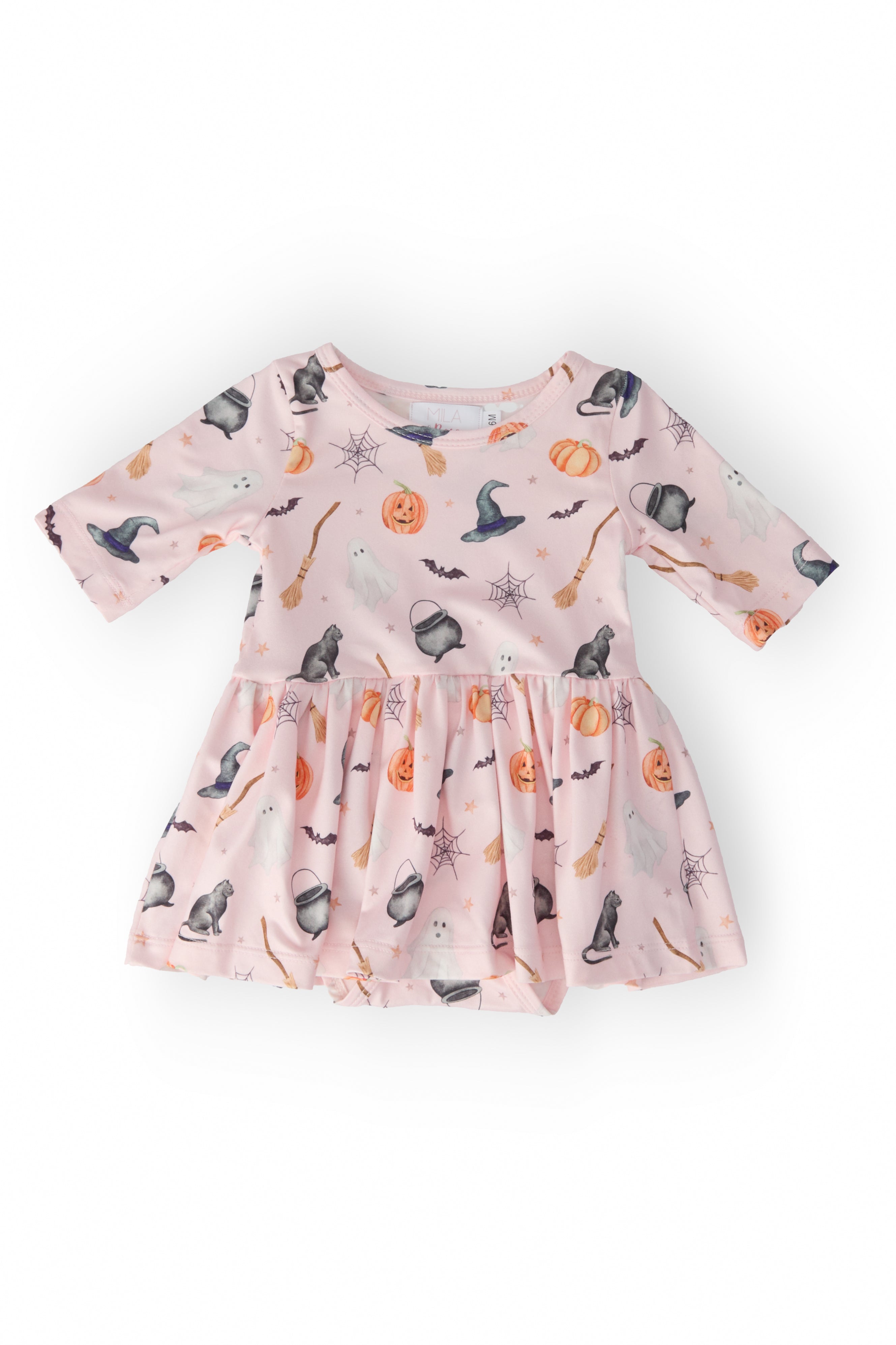 Hey Boo 3/4 Sleeve Twirl Bodysuit