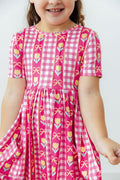 I Love You Tulip Much S/S Pocket Twirl Dress