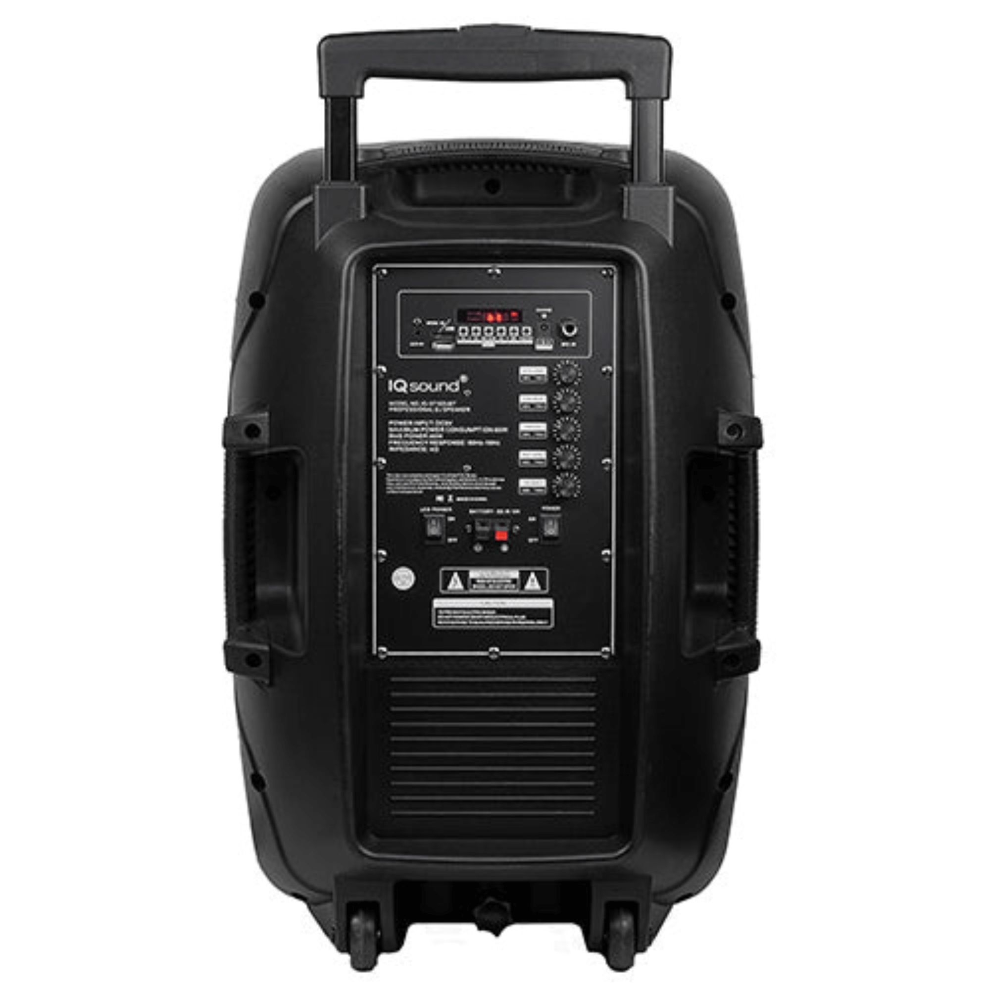 IQ Sound 15" Portable Bluetooth Speaker with True Wireless Stereo & Mic