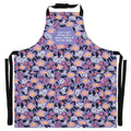 Just A Girl Staring At A Dinner Asking It To Cook Itself Funny Cooking and BBQ Apron 2 Pockets Adjustable Strap 100% Cotton | Gift for Her