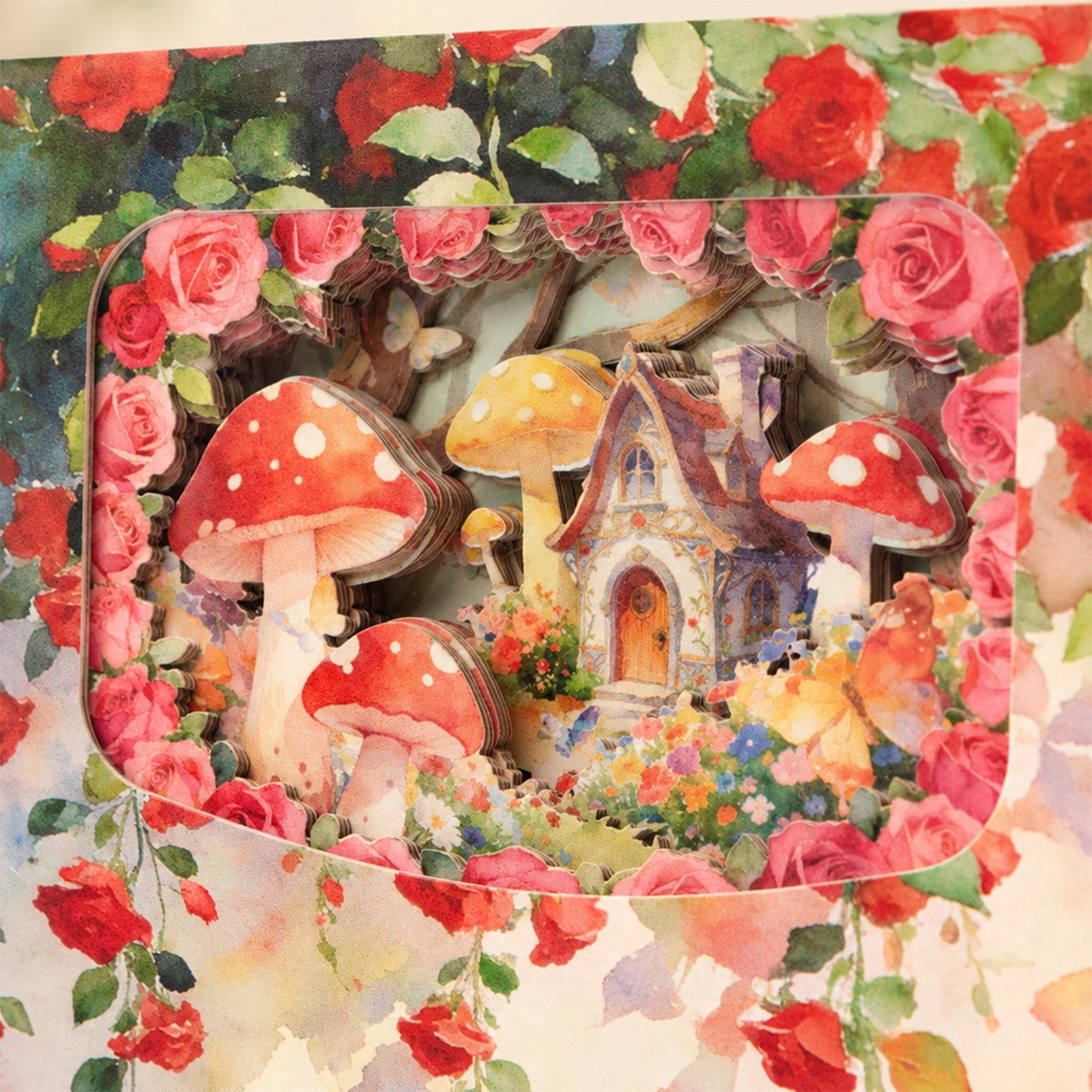 Mushroom Butterfly 3D Cutout Journal | 60 Pages