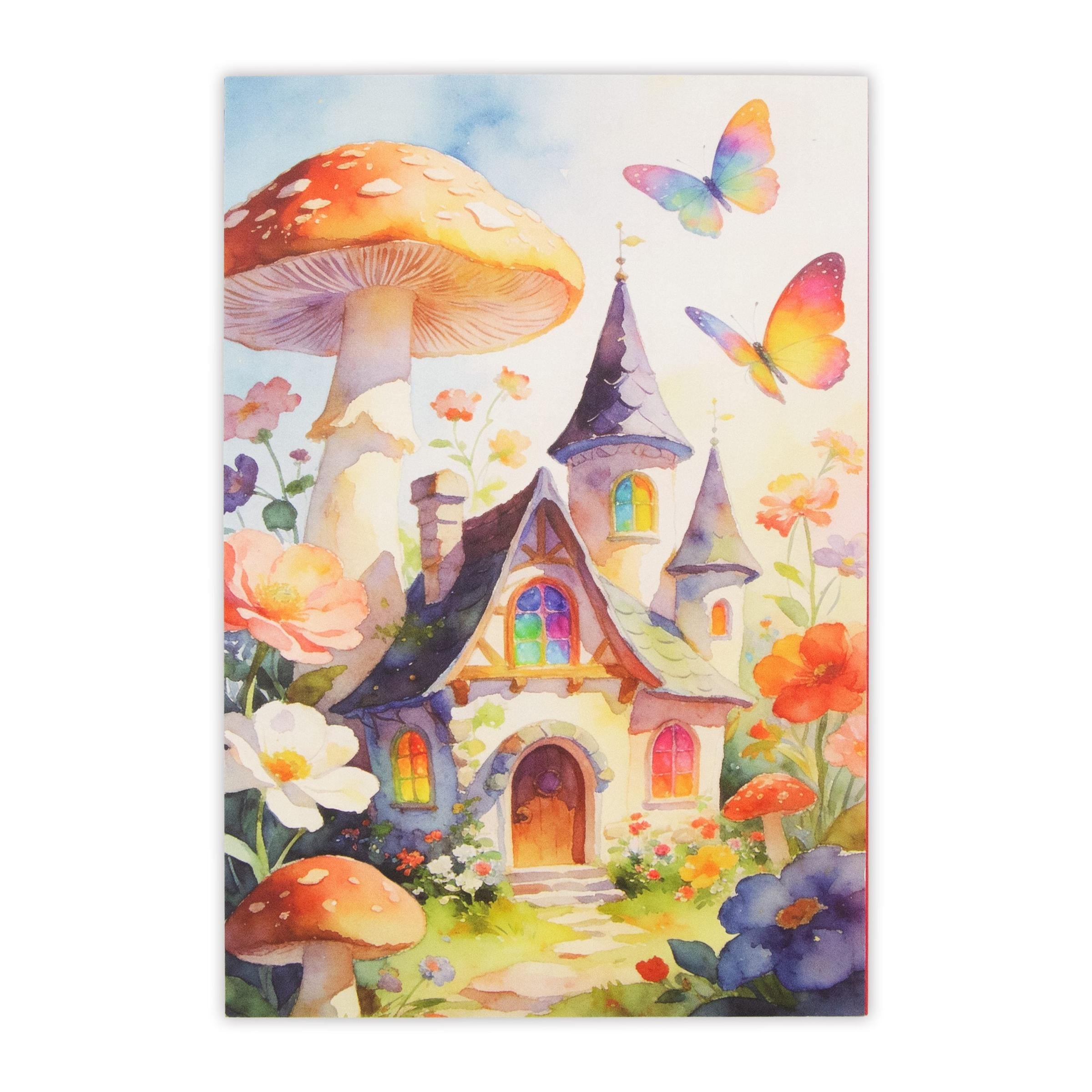 Mushroom Butterfly 3D Cutout Journal | 60 Pages