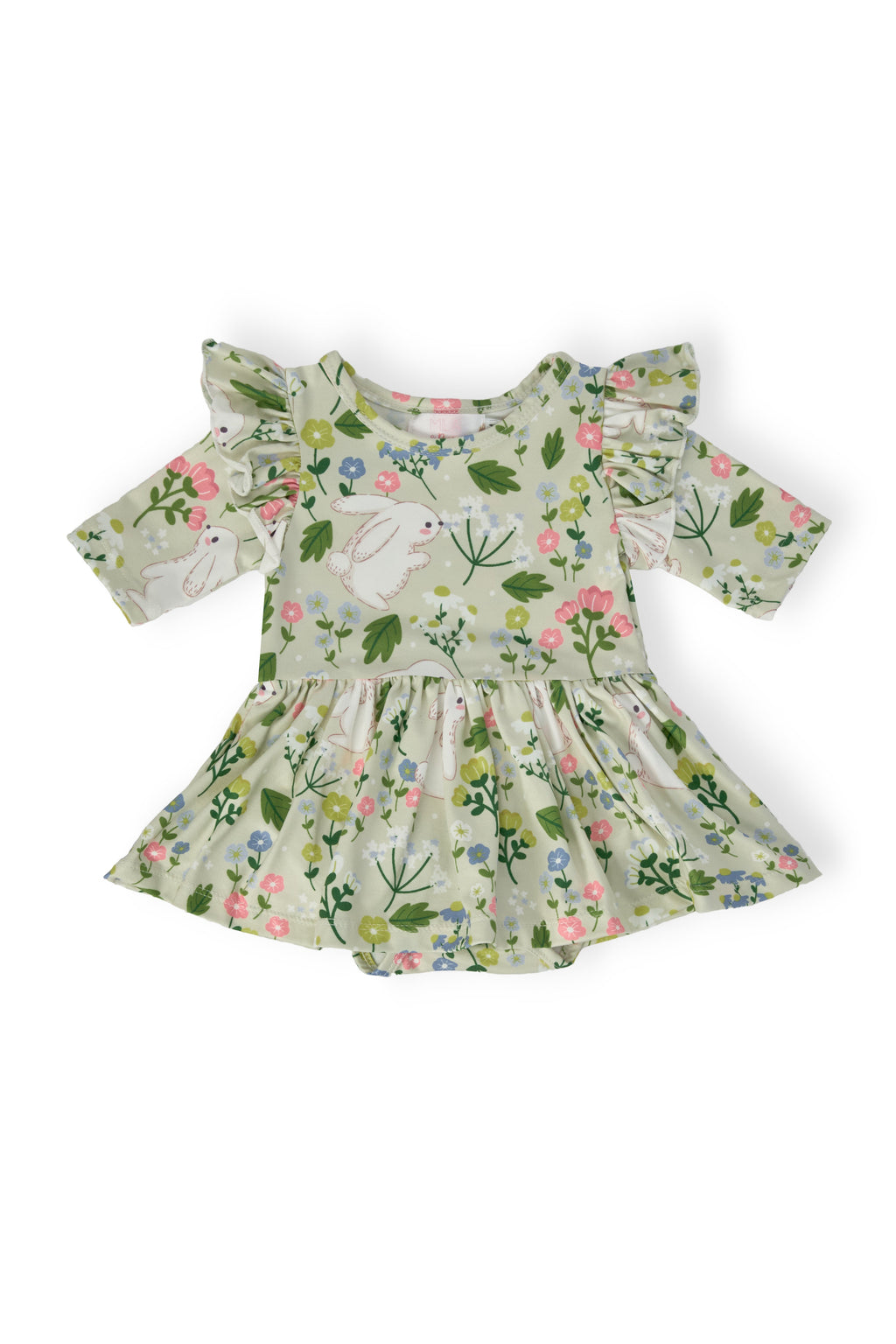 No Bunny Like You 3/4 Sleeve Flutter Twirl Bodysuit