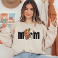Mom Flowers & Skeleton Head Ready To Press DTF Transfers, DTF Hot Peel