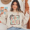 Happy Easter Leopard Ready To Press DTF Transfers, DTF Hot Peel