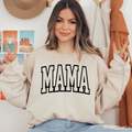 Mama Black Text Ready To Press DTF Transfers, DTF Hot Peel