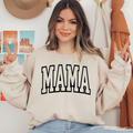 Mama Black Text Ready To Press DTF Transfers, DTF Hot Peel