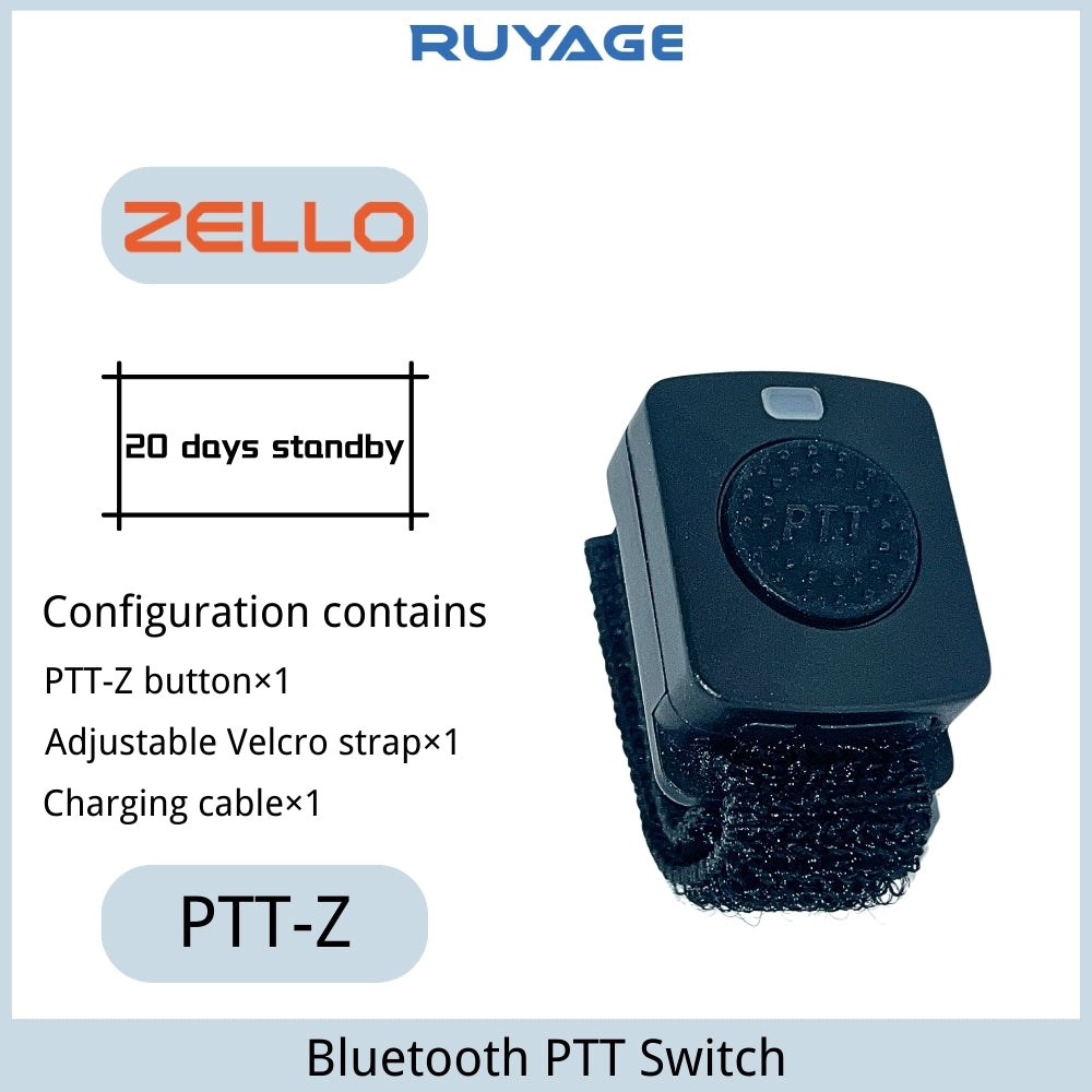 RUYAGE PTT-Z Bluetooth PTT Button for Zello