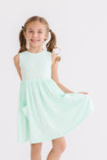 SALE Pastel Green Tank Pocket Twirl Dress