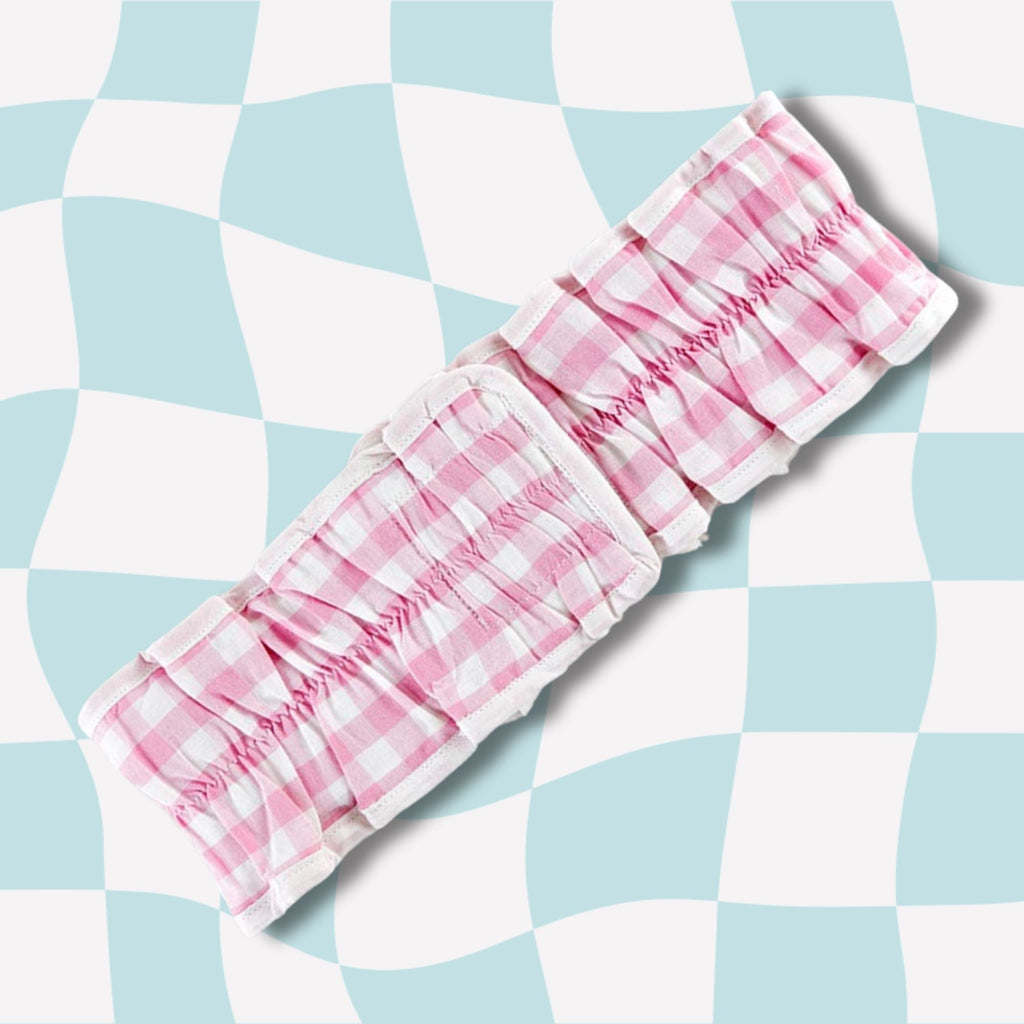 Pretty Seersucker Spa Headbands | Cozy Hair Bands For Makeup and Skincare
