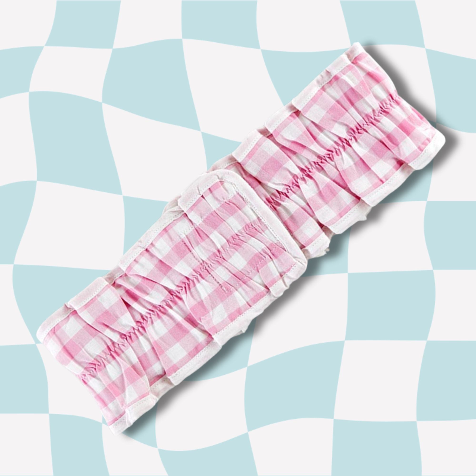 Pretty Seersucker Spa Headbands | Cozy Hair Bands For Makeup and Skincare