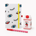 Pinup Girl Desk Set | Notebook, Pen Cup, and Pen Gift Bundle
