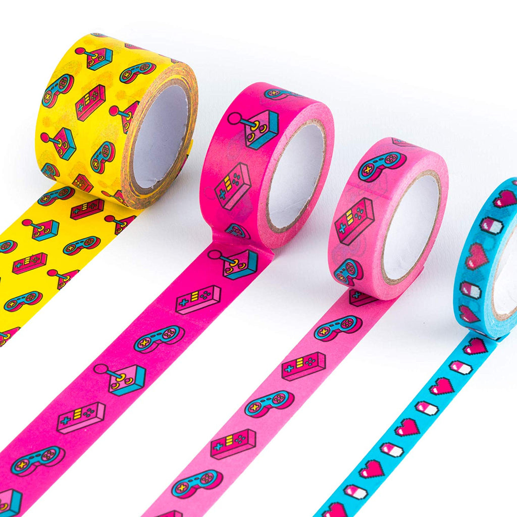 Power Up Decorative Washi Tape in Set of 4 | 90's Y2K Retro