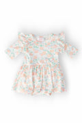 Pretty Pumpkins 3/4 Sleeve Flutter Twirl Bodysuit