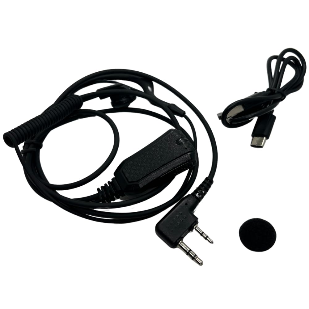 RUYAGE AI Noise-Cancelling PTT Earpiece for K-Type Radios