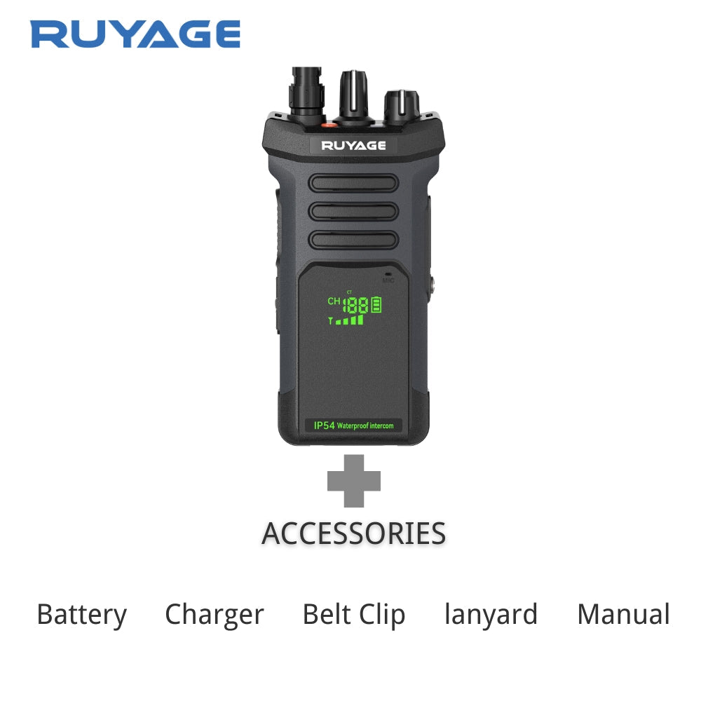 RUYAGE RT10 20W UHF Long-Range Analog Walkie Talkie