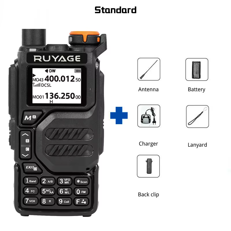 RUYAGE UV3D 6 Band VHF/UHF Analog Walkie Talkie