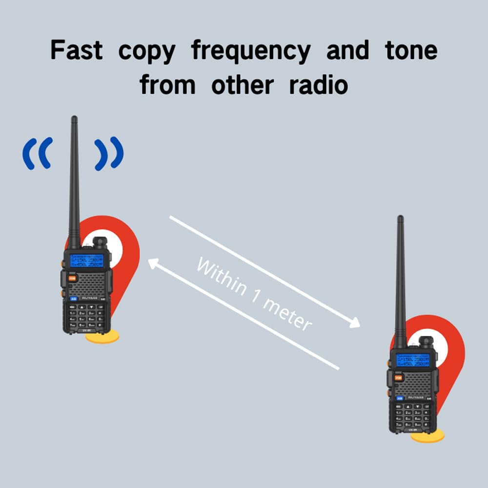 RUYAGE UV5R 6 Band VHF/UHF Analog Walkie Talkie