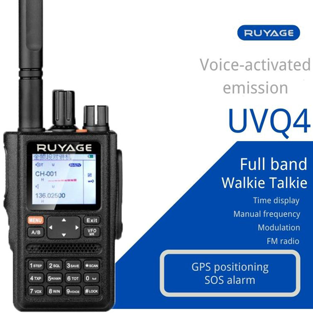 RUYAGE UVQ4 6-Band GPS Analog Walkie Talkie