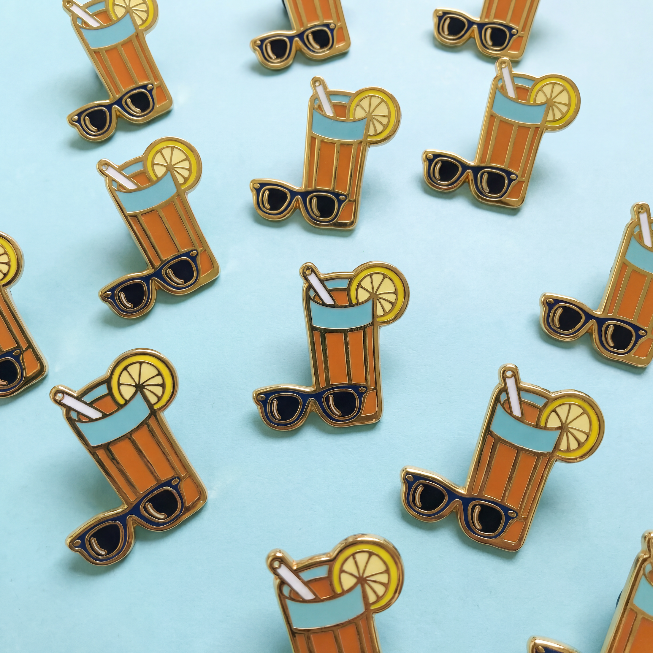 Raised On Sweet Tea & Sunshine Enamel Pin