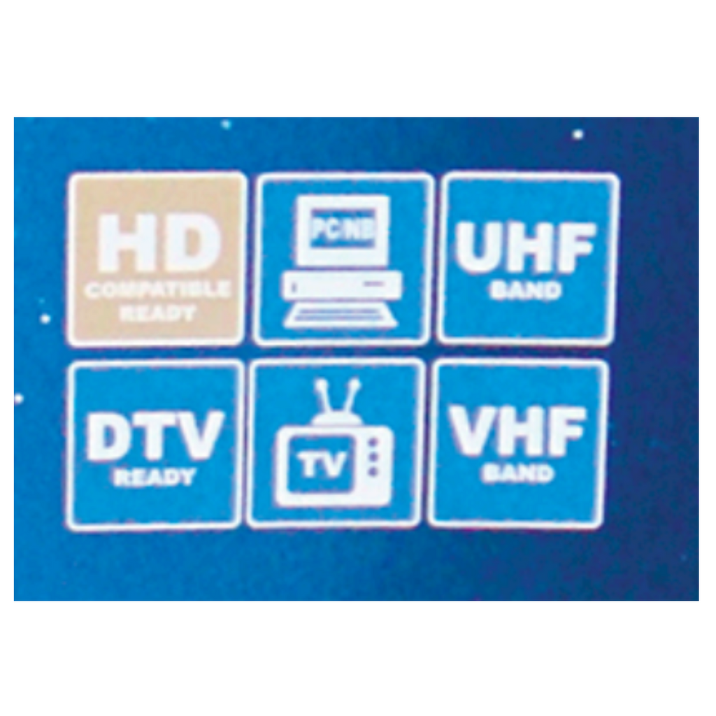 Naxa Ultra-Thin Flat Panel Style Powered Antenna For HDTV and ATSC Digital TV