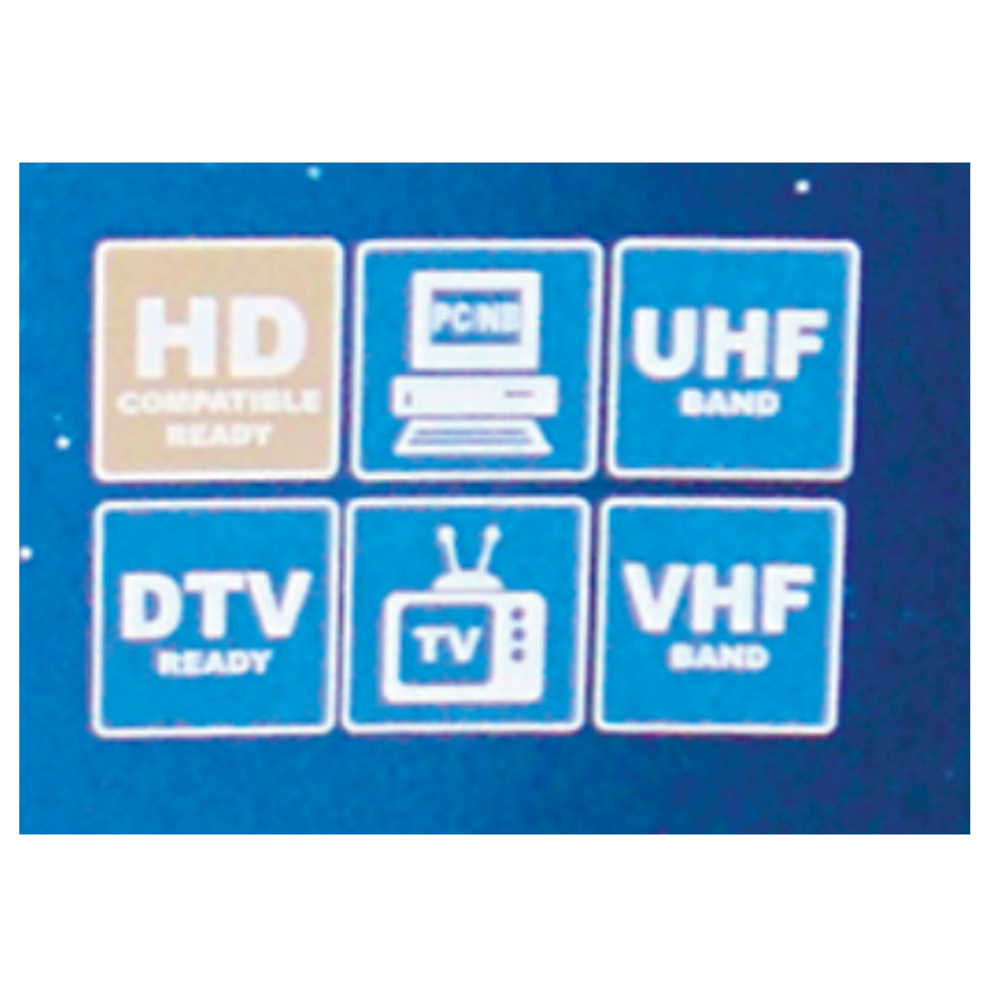 Naxa Ultra-Thin Flat Panel Style Powered Antenna For HDTV and ATSC Digital TV