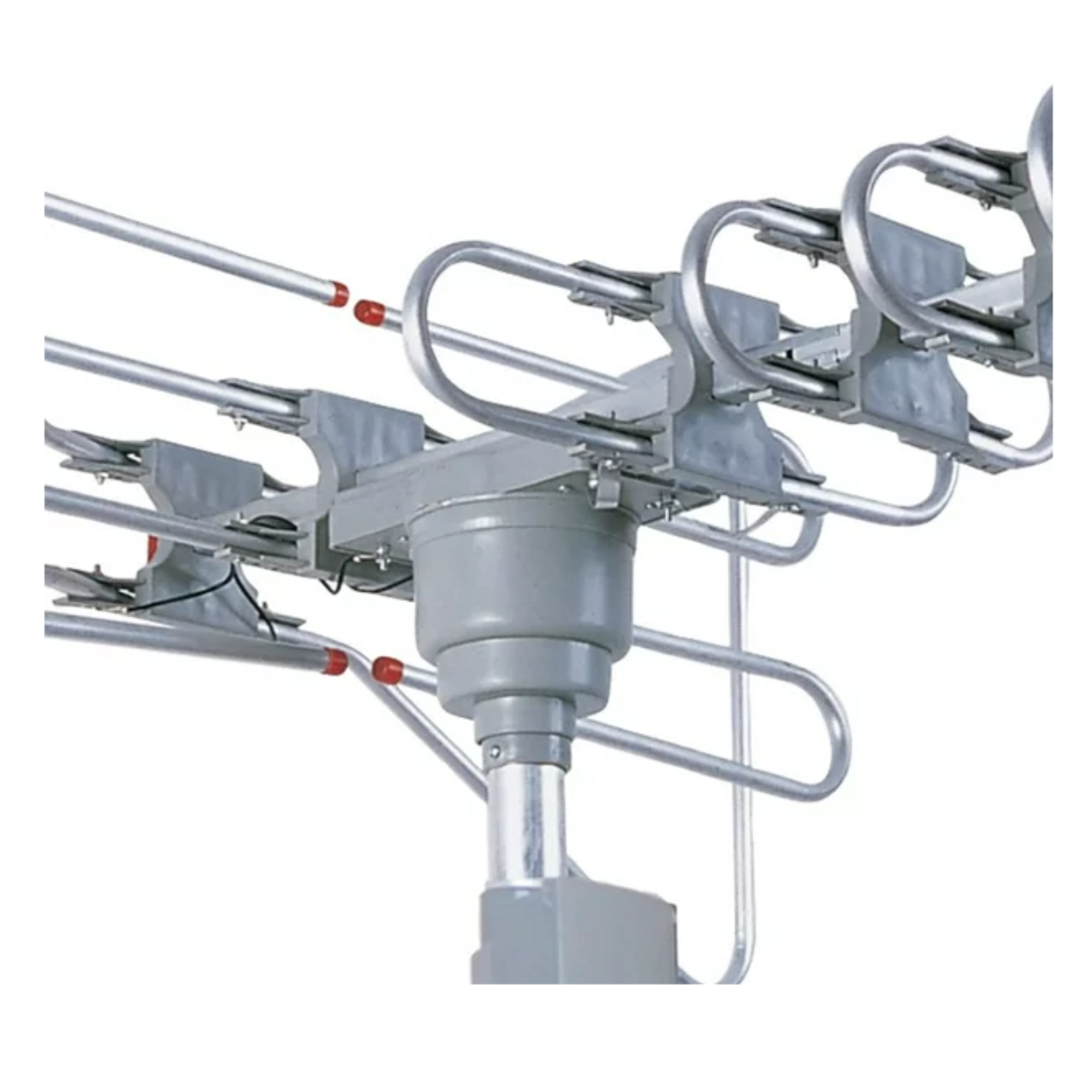Supersonic 360-Degree HDTV Digital Amplified Motorized Antenna with Remote Control, Supports 2 TV Sets