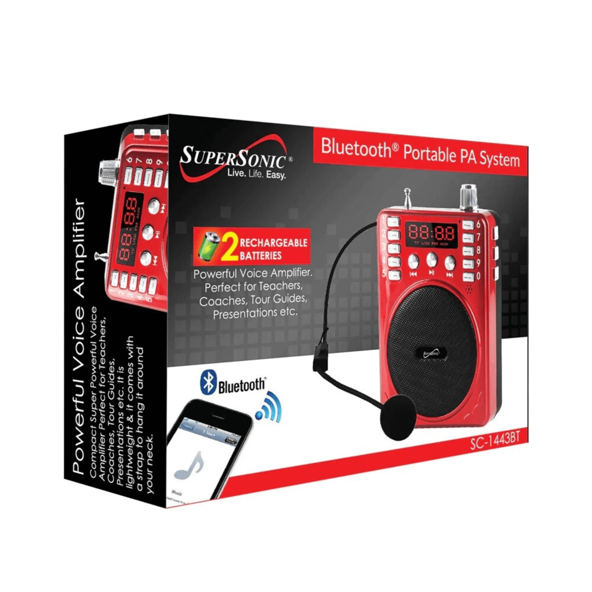 Supersonic Bluetooth Portable PA System