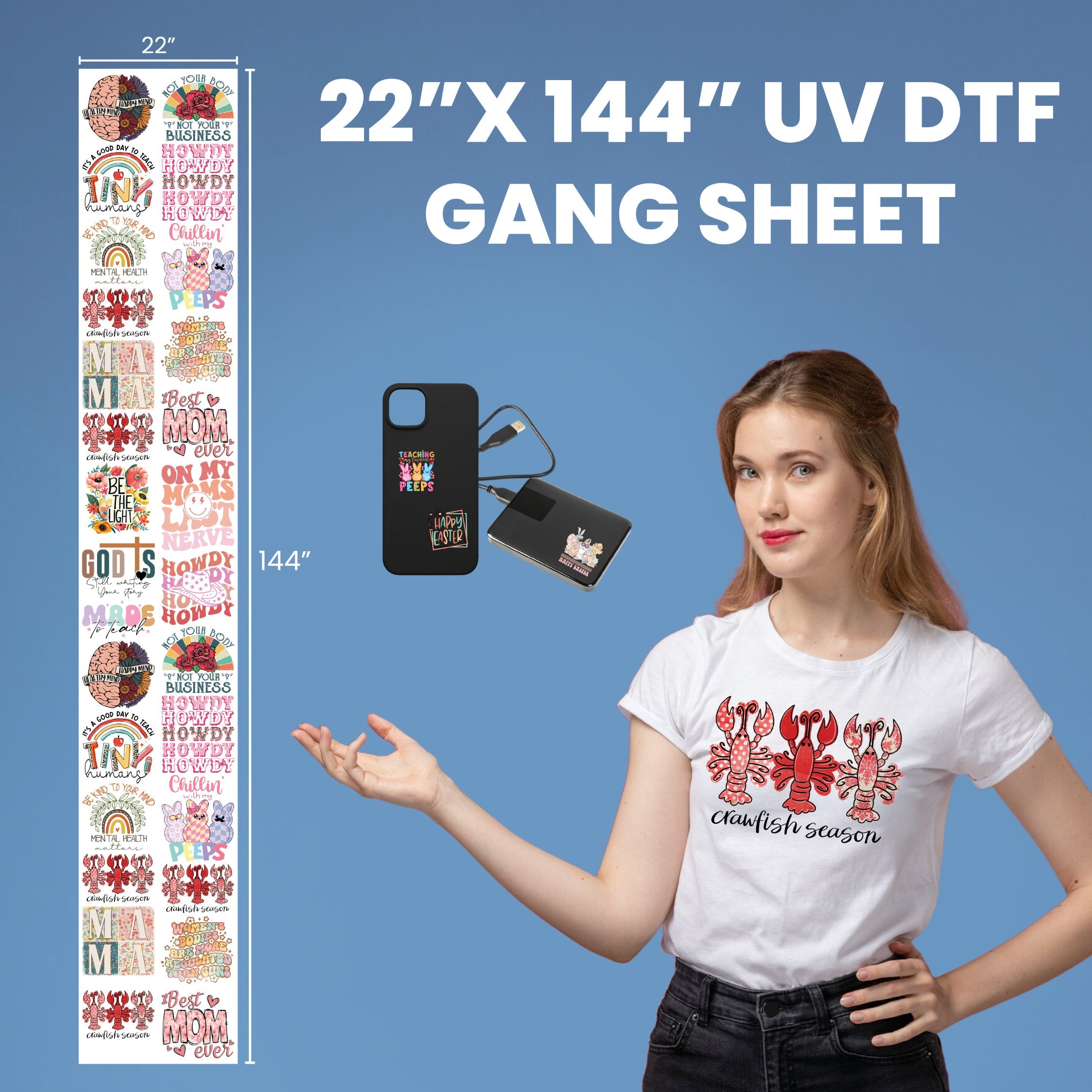 3D UV DTF - Create a Gang Sheet
