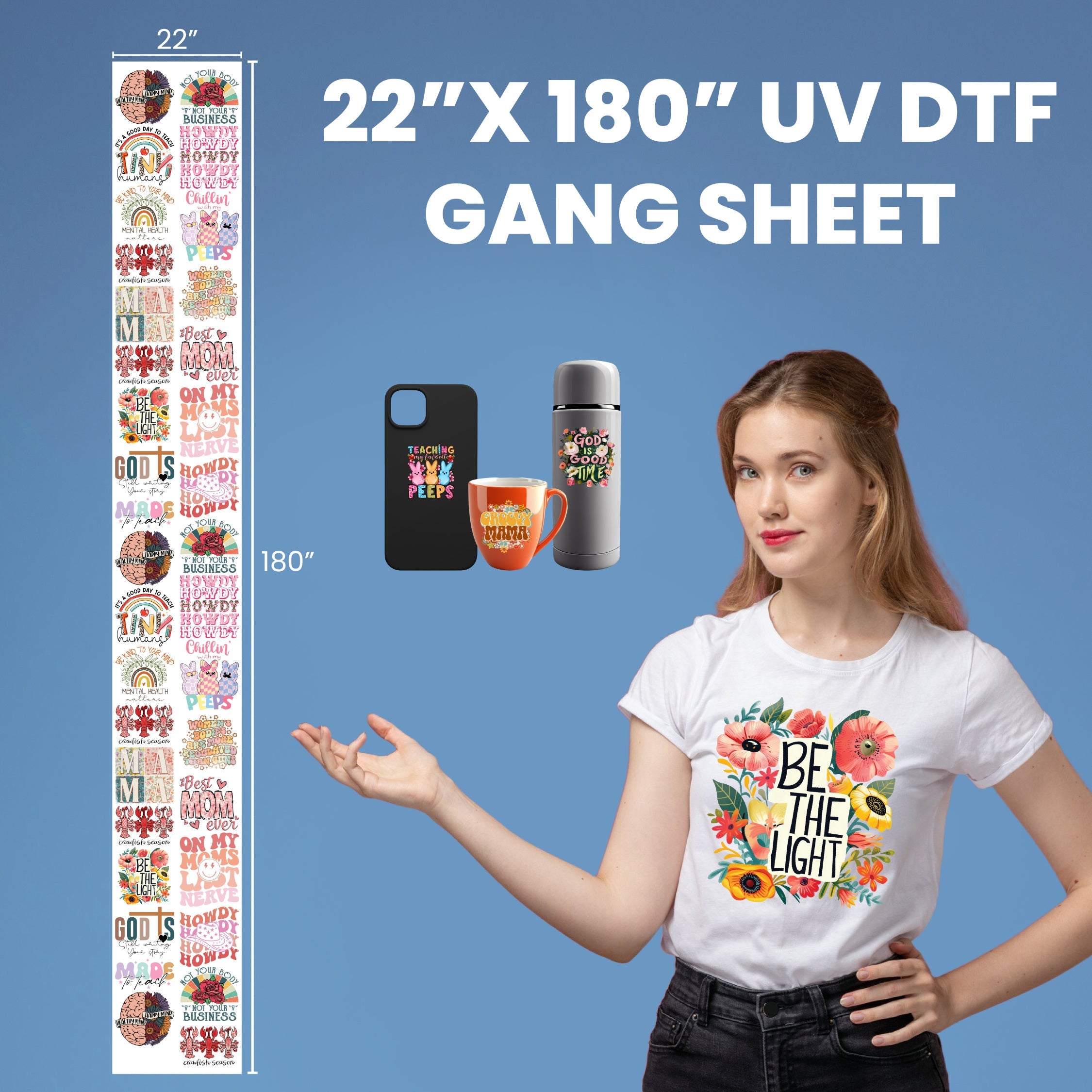 3D UV DTF - Create a Gang Sheet