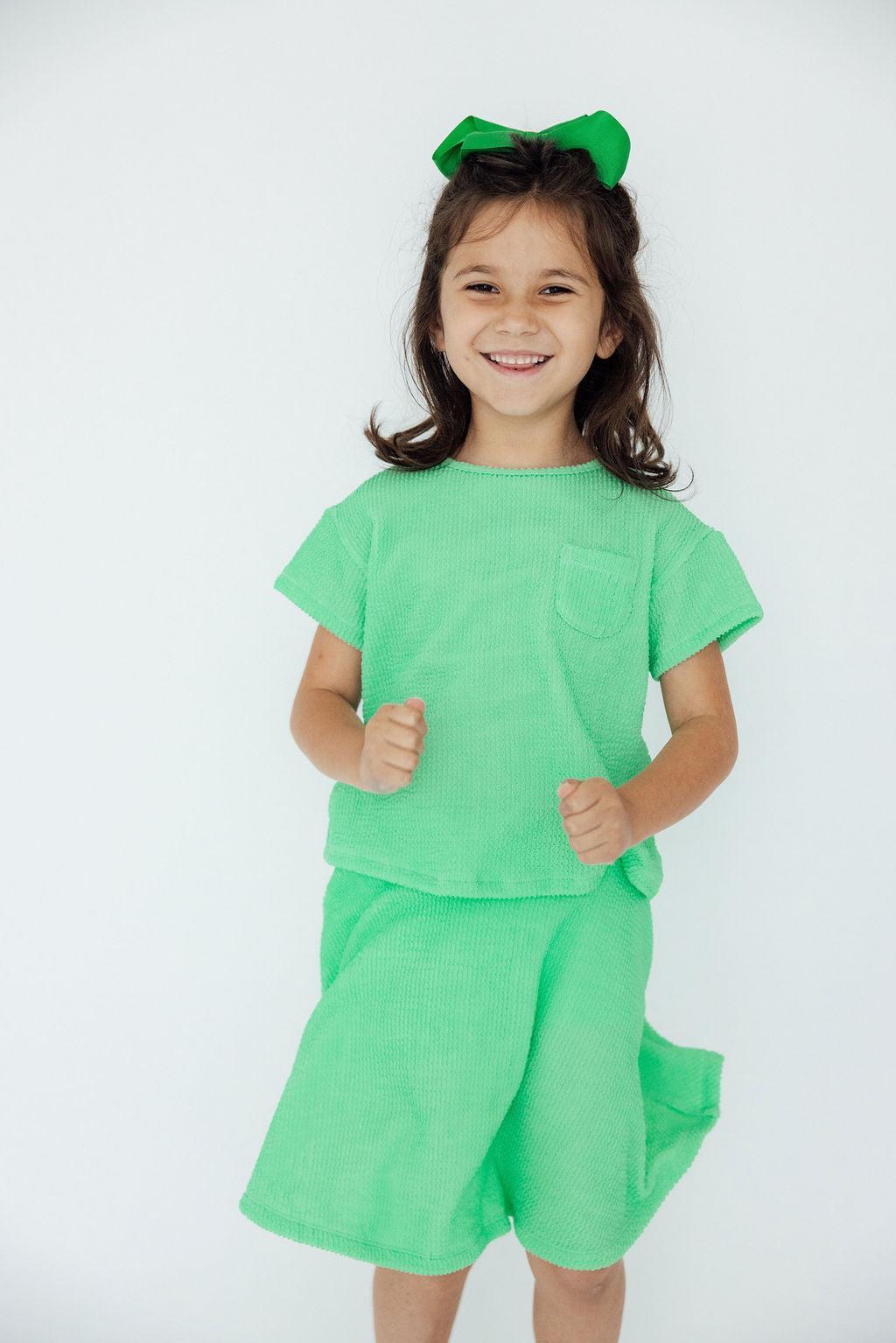 SALE Seafoam Green Scrunchy Pocket Tee