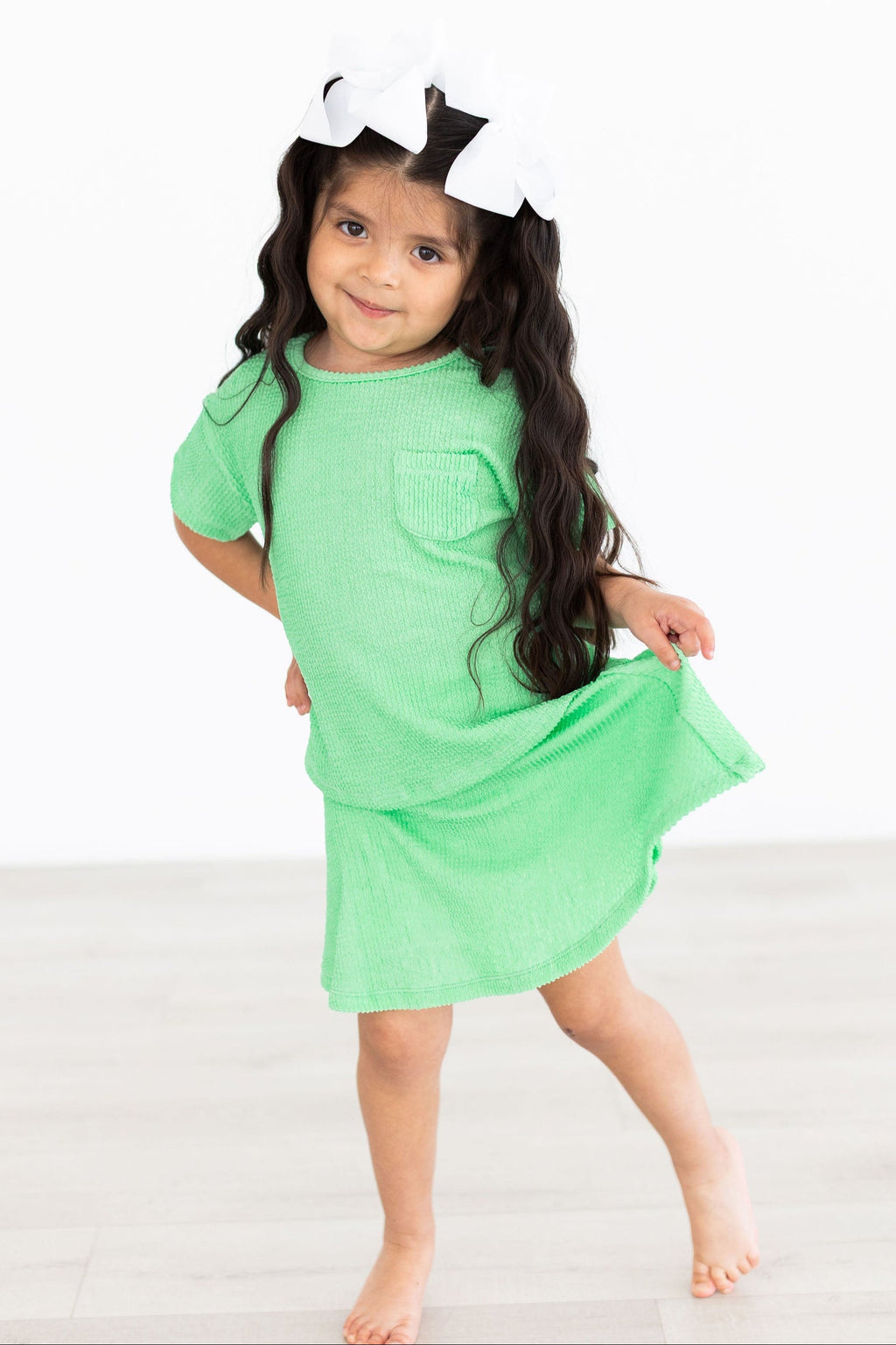 SALE Seafoam Green Scrunchy Twirl Skort