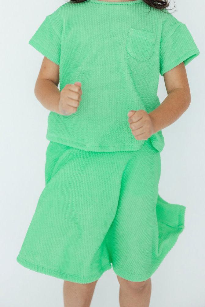 SALE Seafoam Green Scrunchy Twirl Skort