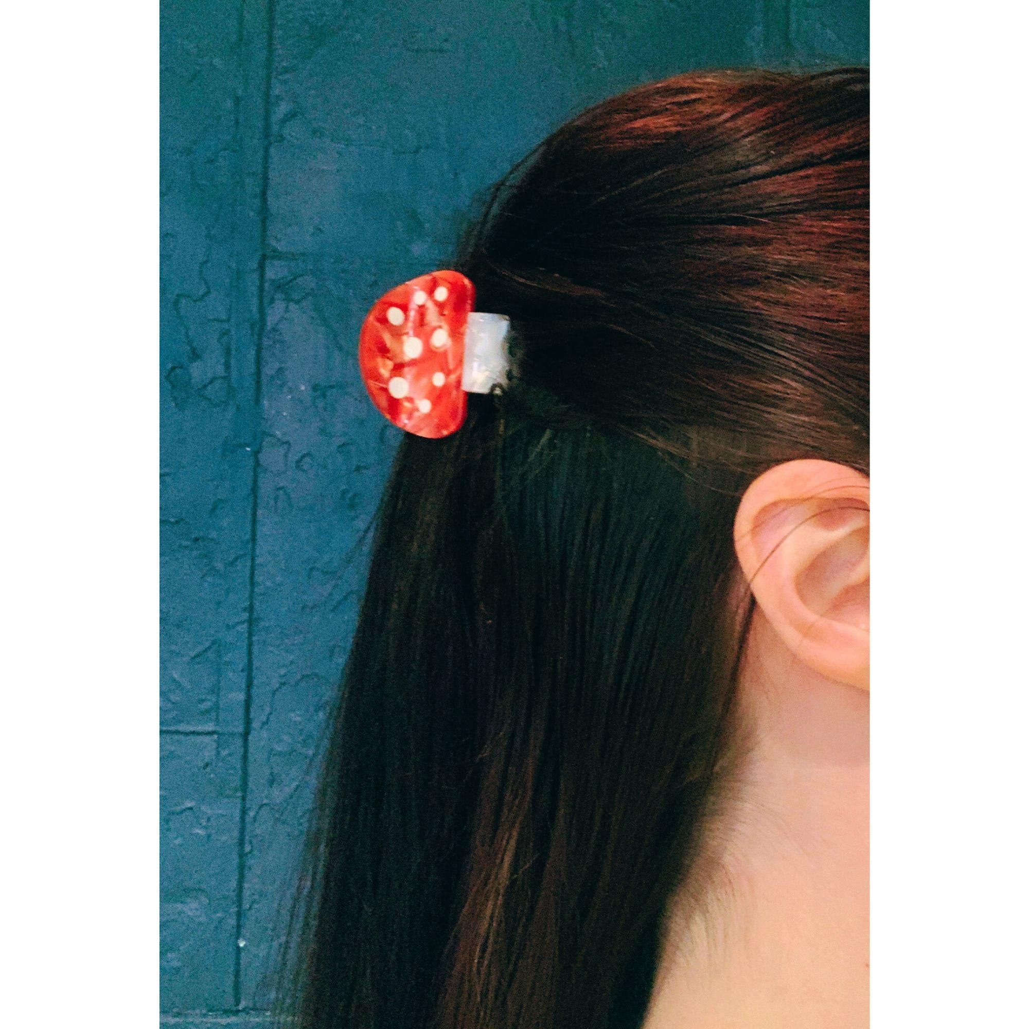Set of 3 Velvet Claws Mini Mushroom Hair Clips