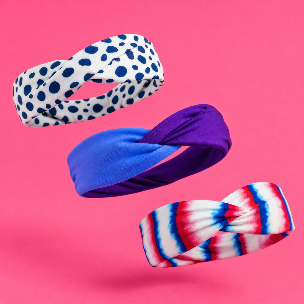 Tapered, Twisted Bow, and Knotted Headbands | Yoga Gym Workout Hairband Hair Accessory