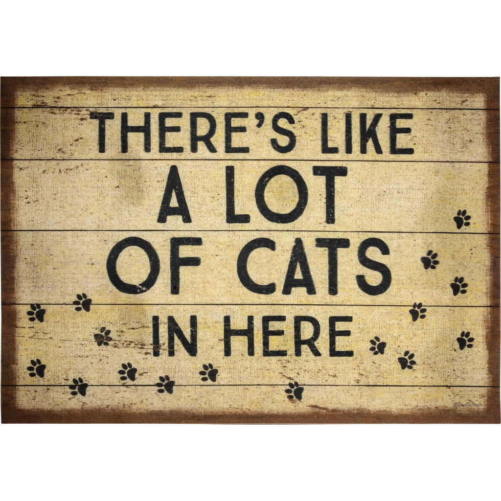 Cat Lover Doormat Set | Two 34" x 20" Indoor/Outdoor Rugs