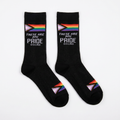These Are My Pride Socks | LGBTQ+ Rainbow and Black | Gift for Her Him They