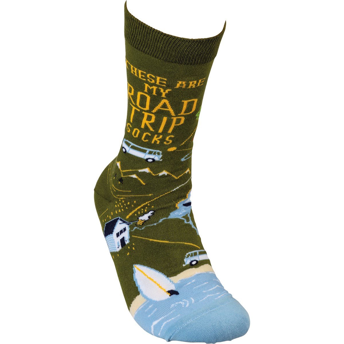 These Are My Road Trip Socks | Fun Travel-Inspired Crew Socks
