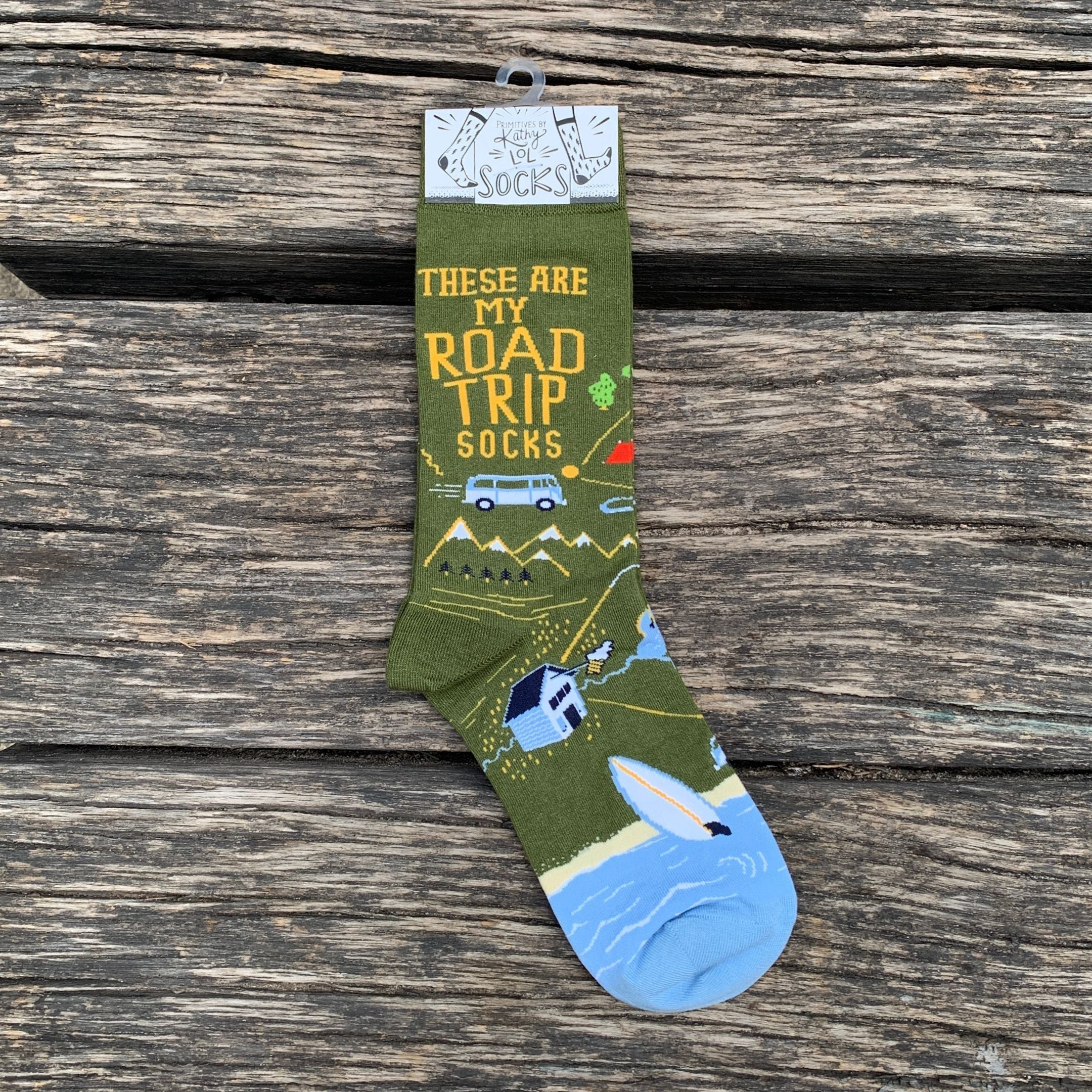 These Are My Road Trip Socks | Fun Travel-Inspired Crew Socks