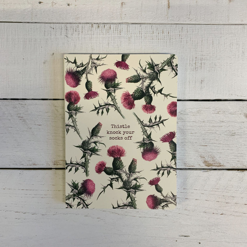 Thistle Knock Your Socks Off Double-Sided Journal | 160-Page Lined Notebook