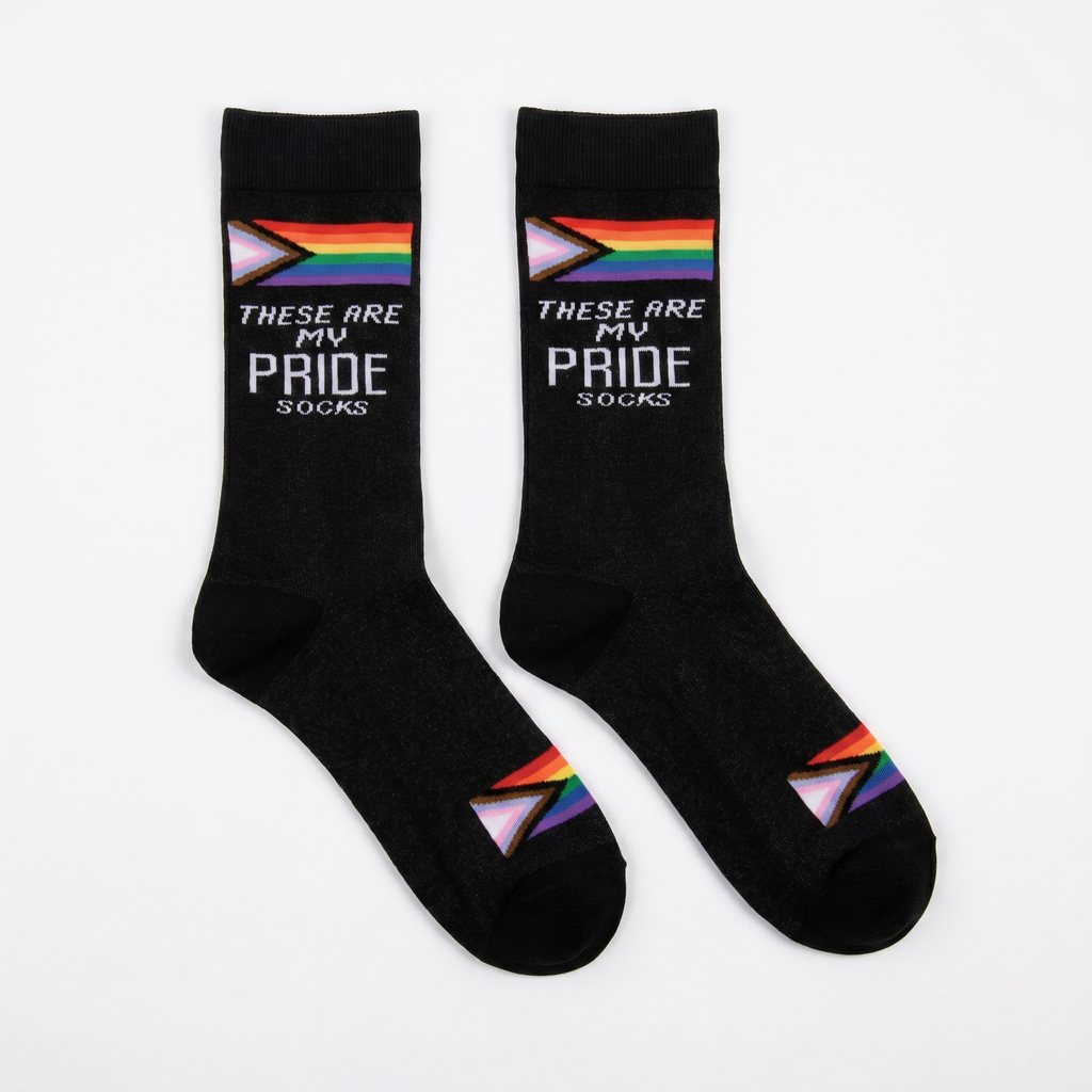 Treat Yo Self Gift Set | Jumbo Wine Glass & Pride Socks in Gift Bag | Ready to Gift!