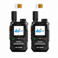 RUYAGE X10 Mini 4G LTE PoC Walkie Talkies with Alert Lights – 2-Pack