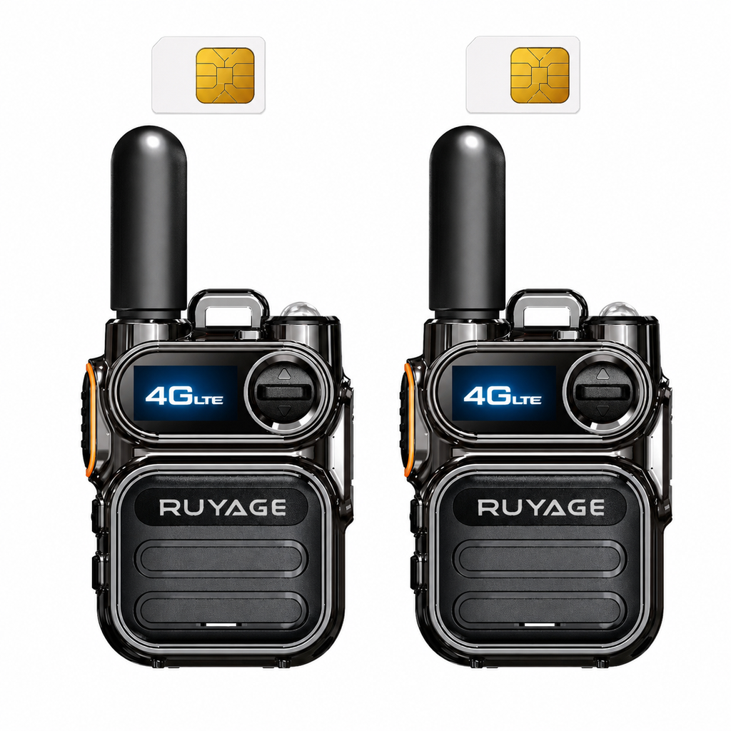 RUYAGE X40 Mini 4G LTE PoC Radio – Compact Metal Body Walkie Talkie