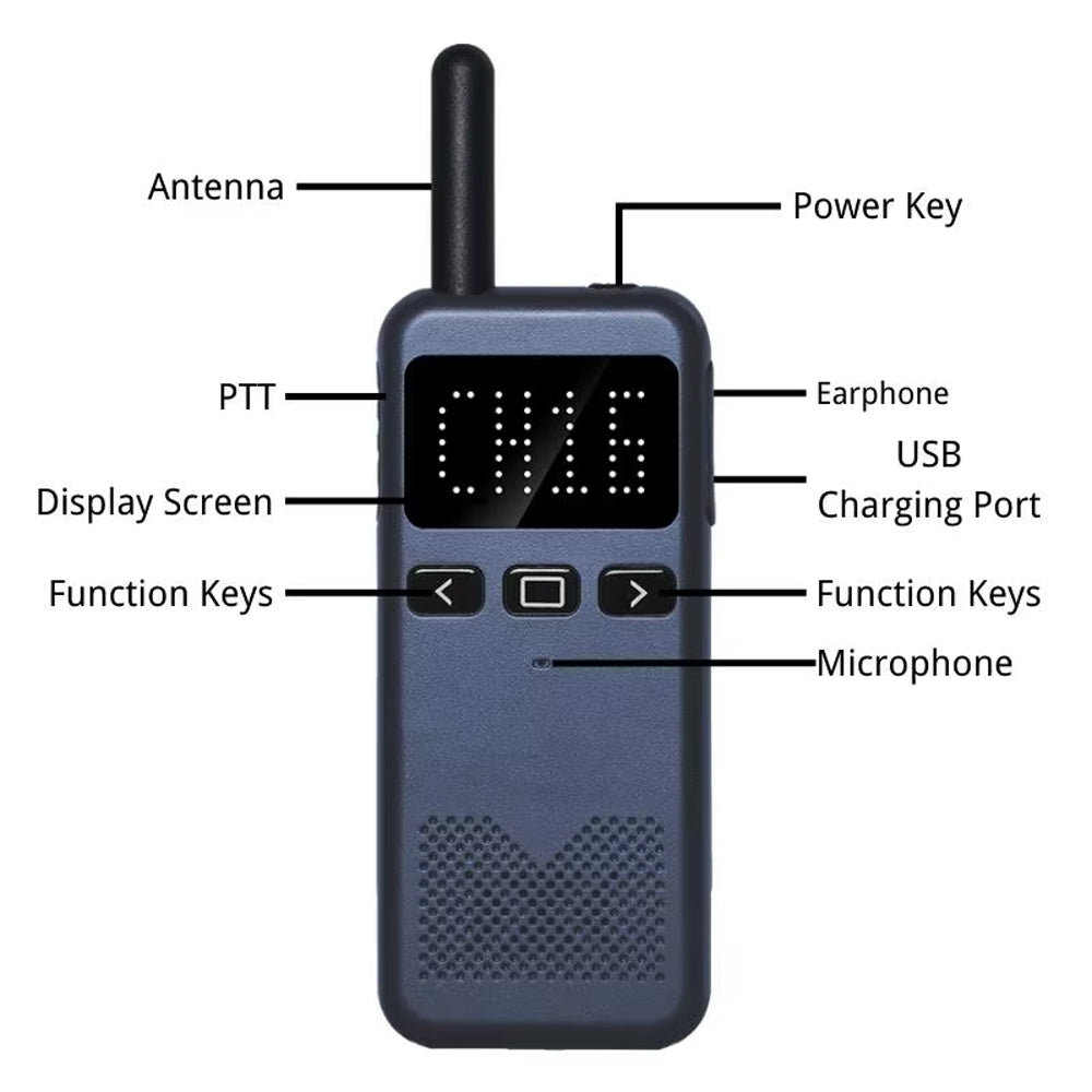 RUYAGE RY13 Ultra-Thin FRS Walkie Talkie with VOX
